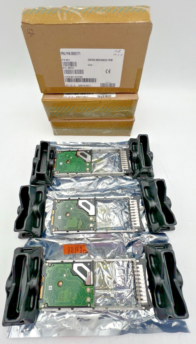 (3) IBM 00E6171 HDD HARD DISK DRIVE 139GB 2.5" 15K RPM SAS SSF-2