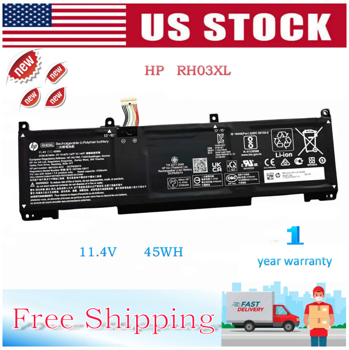 NEW OEM Laptop RH03XL Battery ForHP ProBook 430 440 650 G8 HSTNN-IB9Q M01524-2B1