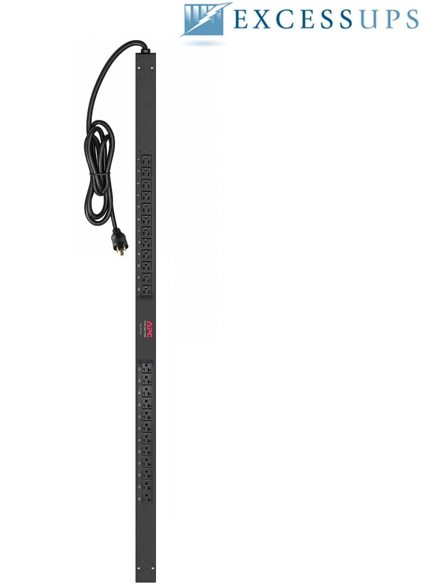 APC AP7530 Basic Rack PDU 1920VA, 0U, 100-120V 20A, L5-20P Output: (24)5-20R ...