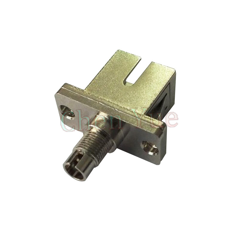 5pcs DIN-SC Fiber Hybrid Adapter Female to Female Rectangular Type SM Connector 