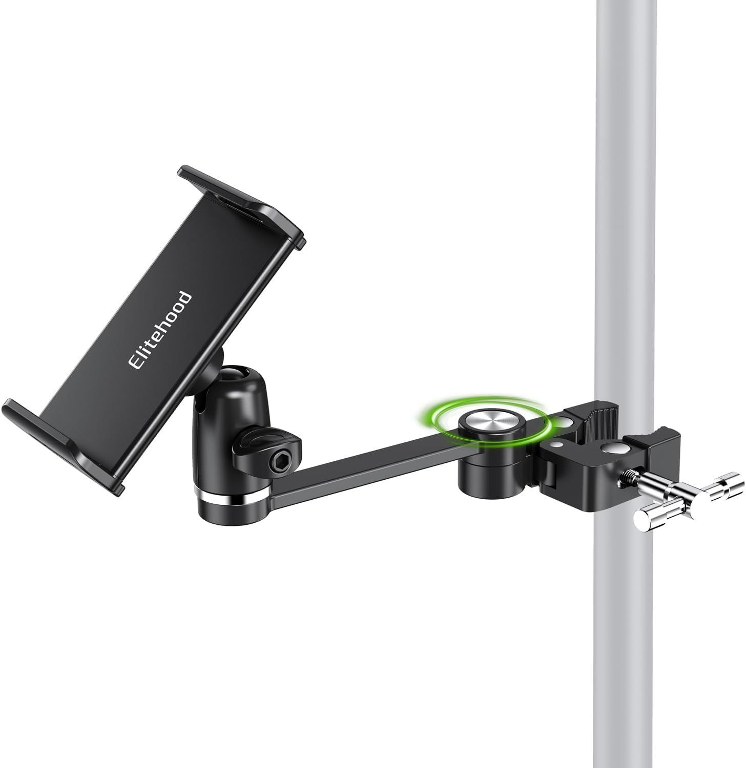 8.5In Long Arm Ipad Holder for Mic Stand, 360° Adjustable Aluminum ...