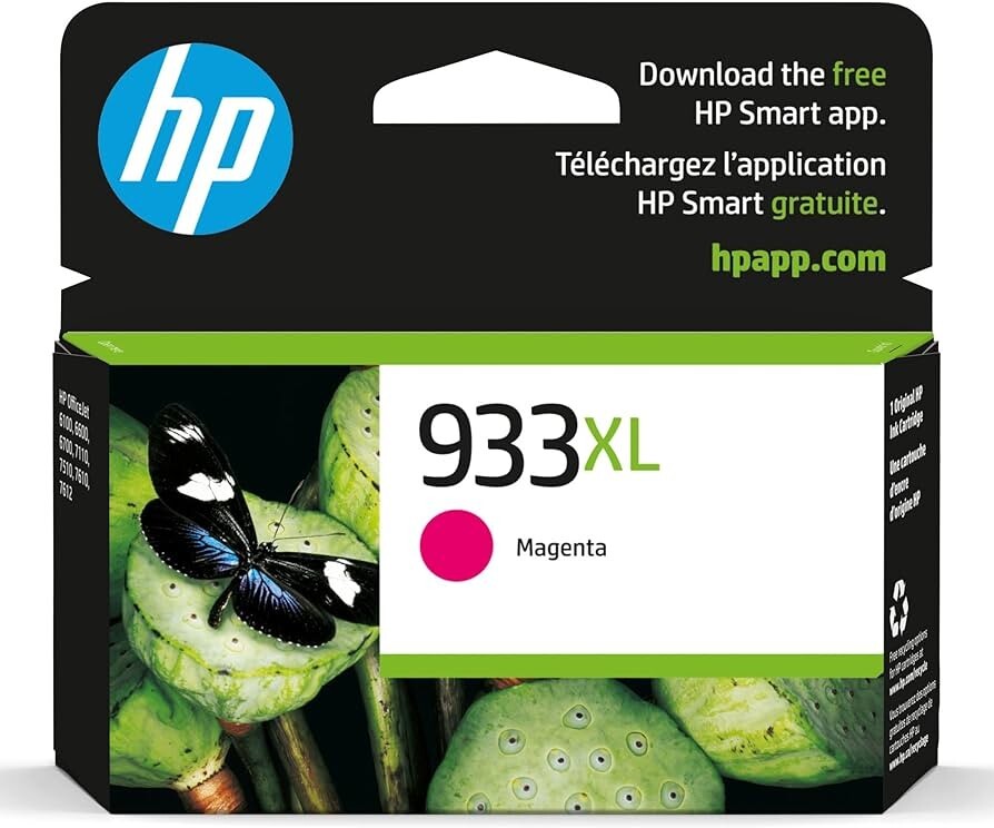 HP 933XL Ink Cartridge CN055AN Genuine Magenta High Yield Sealed EXP 01/2023