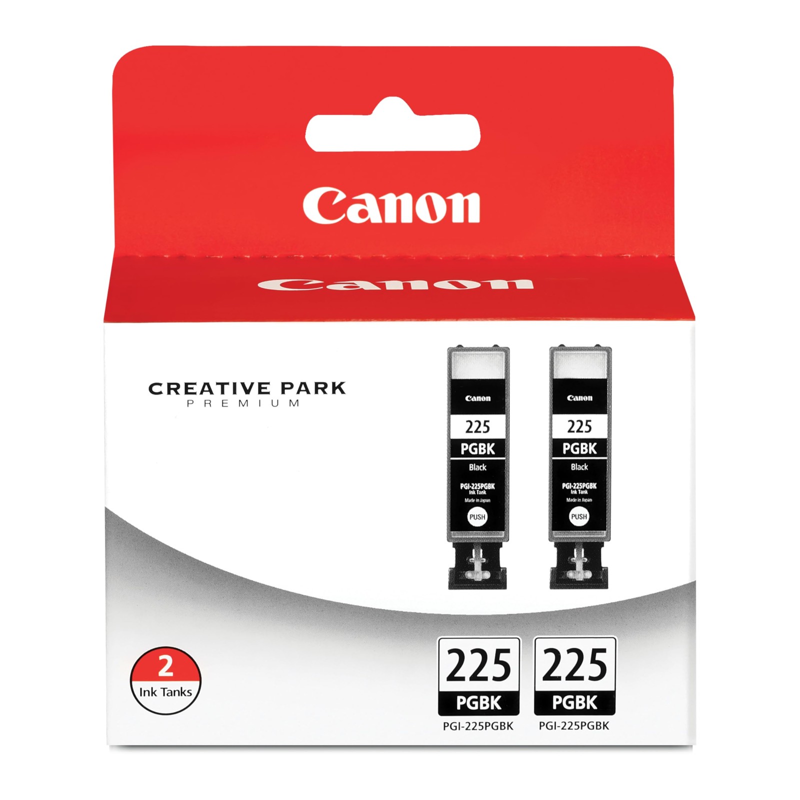 Canon PGI-225 Genuine Black Twin Pack, Compatible with iP4820, MG5220, MG5120,