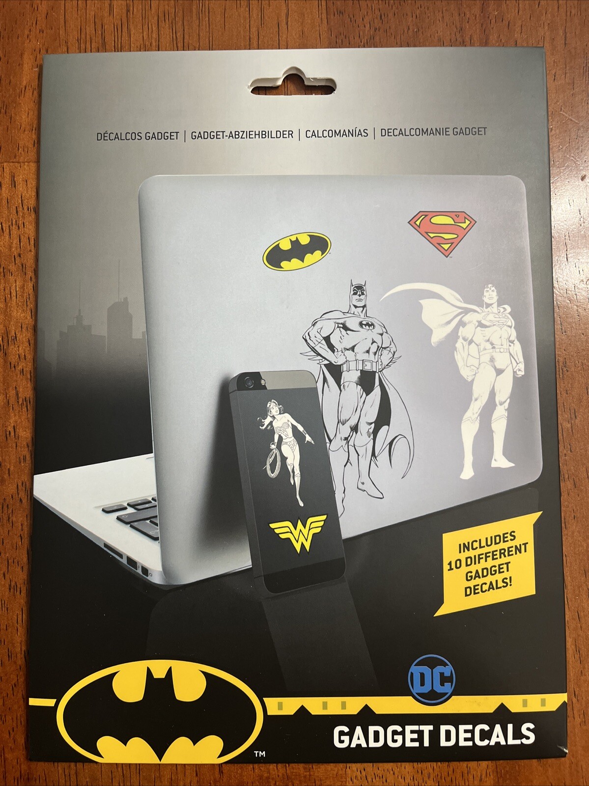 DC Marvel Gadget Decals Batman Wonder Woman SuperMan Waterproof Removable Set
