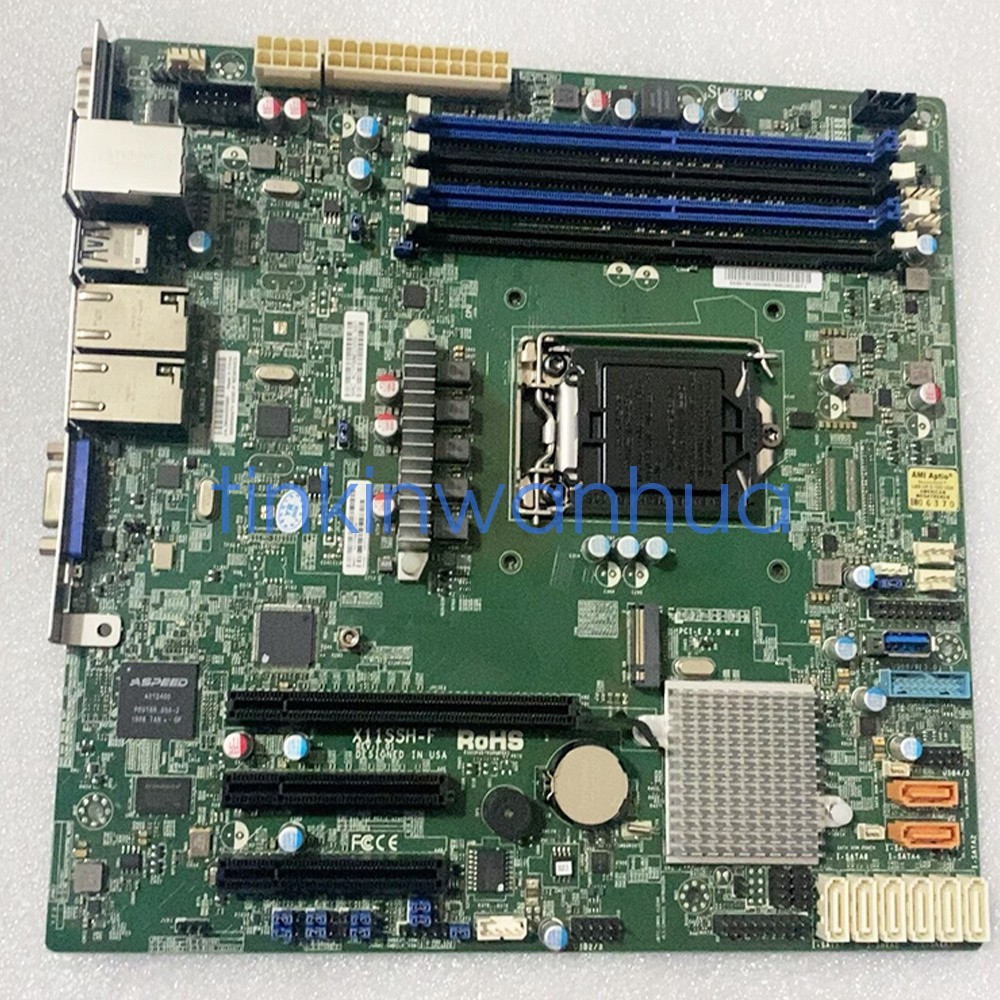 For Supermicro X11SSH-F Intel C236 Chipset LGA1151 DDR4 Server Motherboard