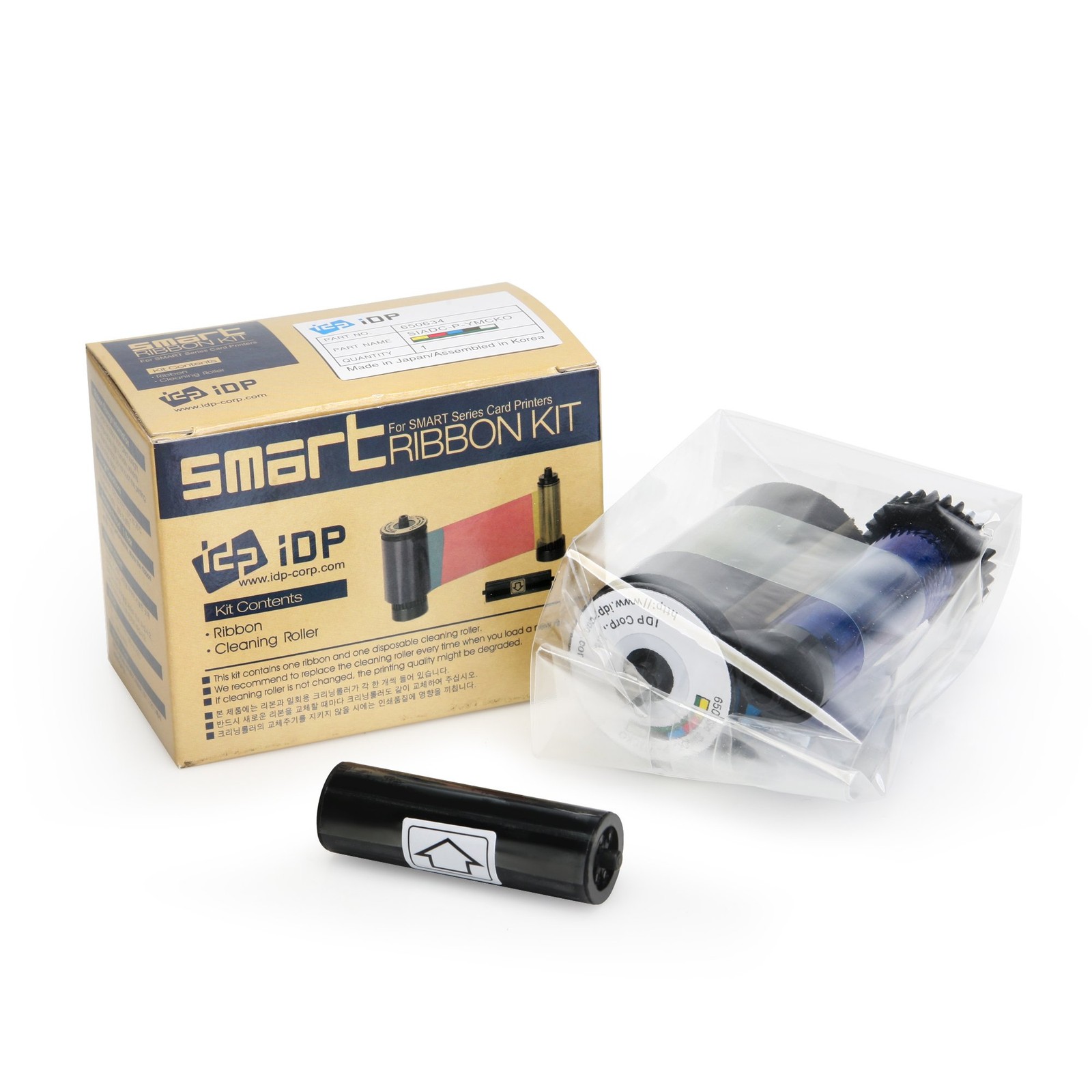 IDP Color Ribbon YMCKO (650634) (250 prints) DOES NOT WORK 250 Prints, Black