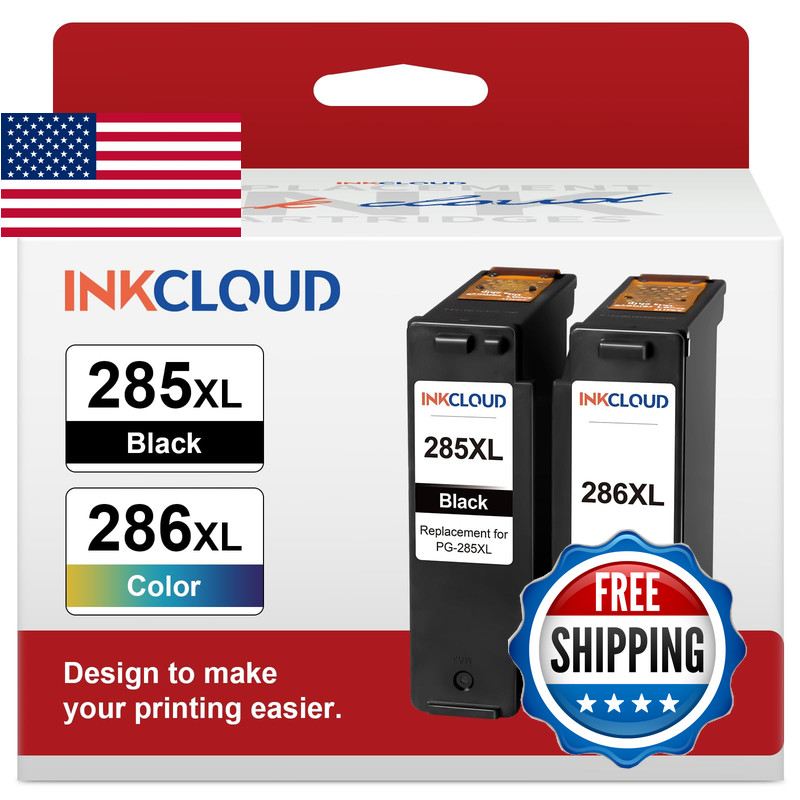 Inkcloud Higher Capacity Pg-285Xl Cl-286Xl Ink Cartridges Replacement For Canon