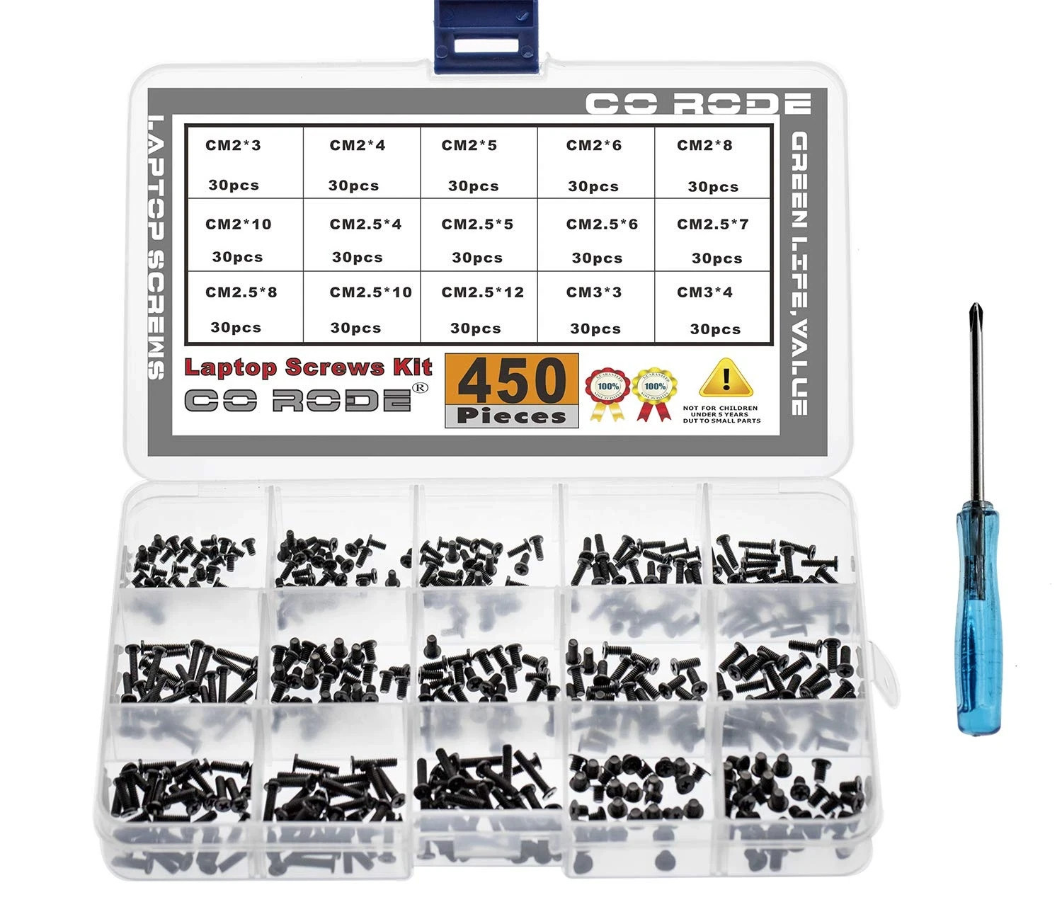 450Pcs M2 M2.5 M3 Laptop Computer Screws Kit Set for SSD IBM HP Dell Lenovo Sony