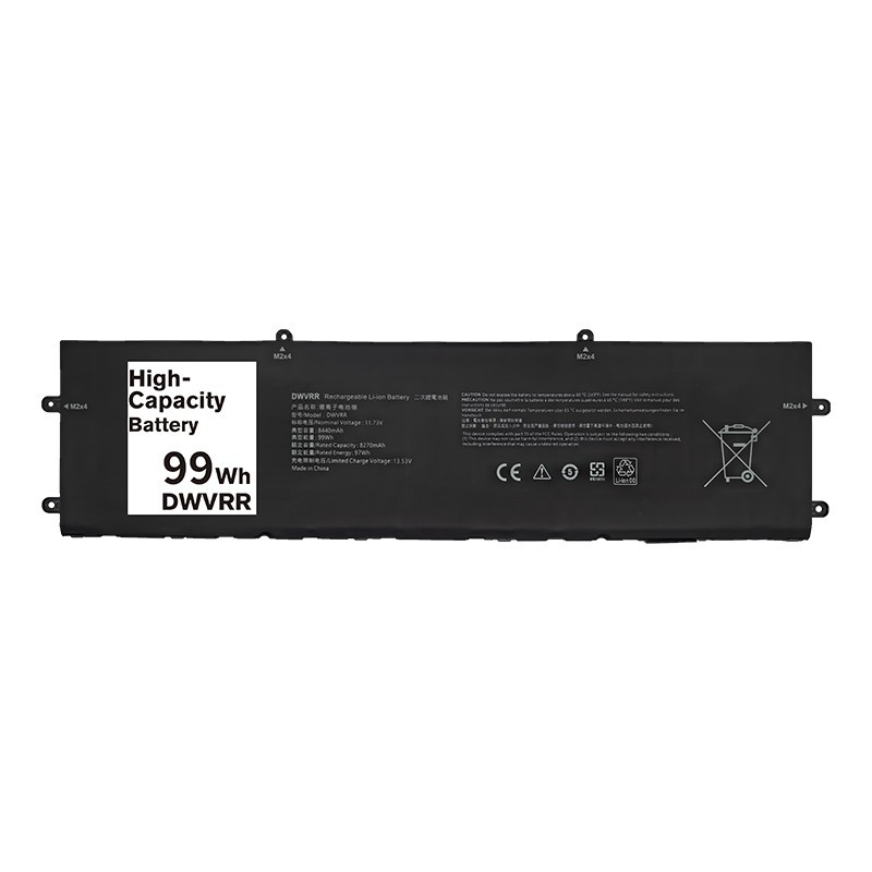 DWVRR 99Wh Laptop Battery 11.73V For Dell Alienware X15 X17 R2 Inspiron 16 7620