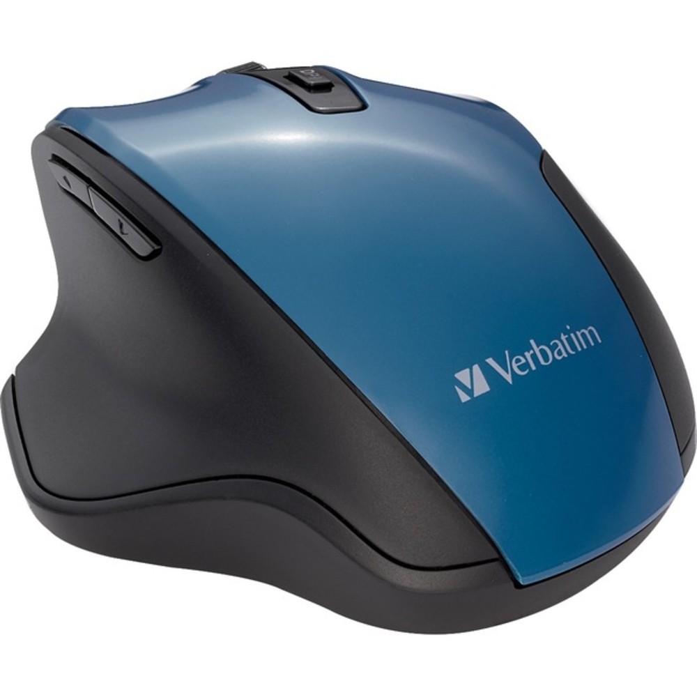 Verbatim Americas Llc 70244 Silent Ergonomic Wireless Blue Led Mouse Dark Teal