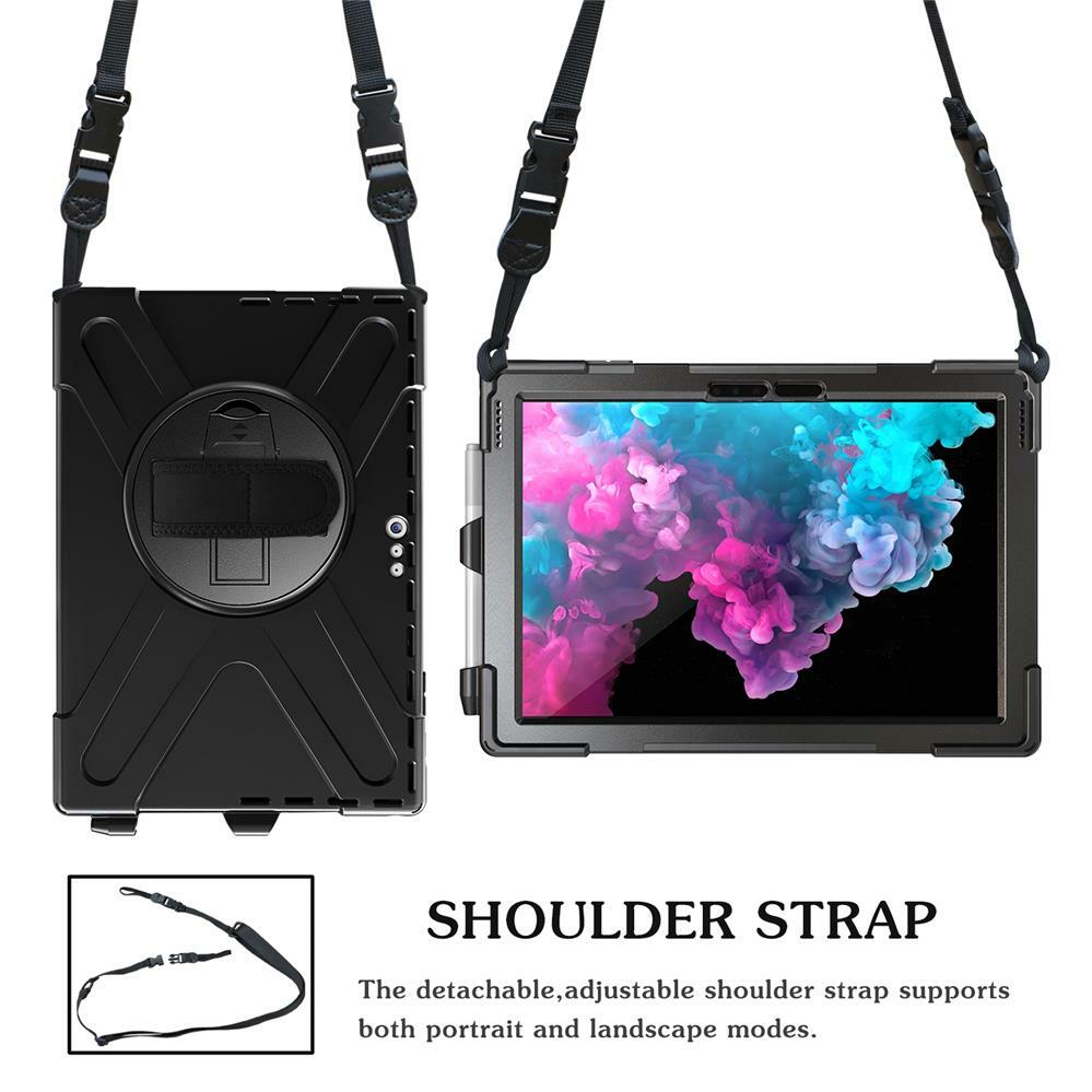 For Microsoft Surface Pro 4/Pro 5/6/Go Case Hybrid Armor Shockproof Stand Cover
