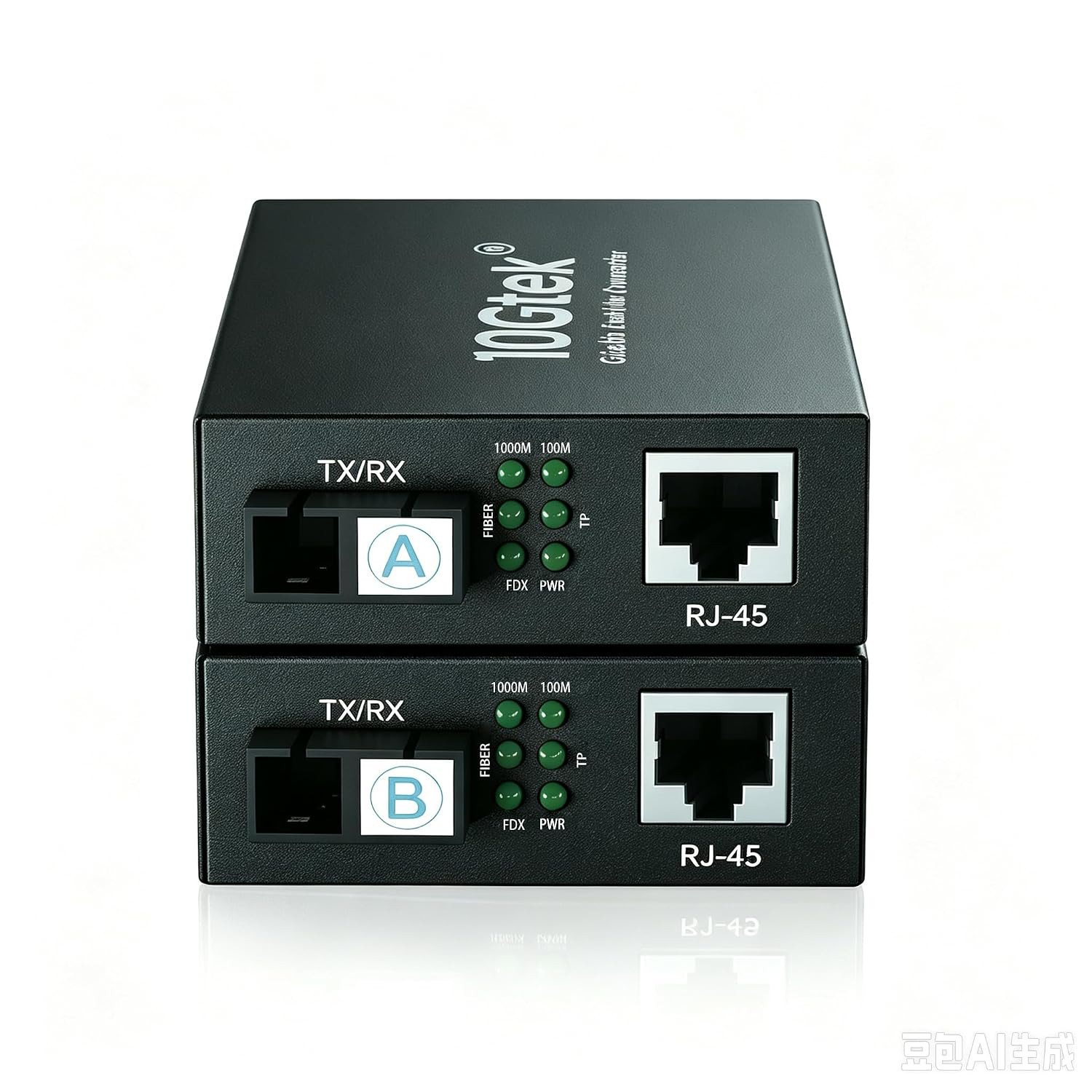 Ipolex a Pair of Gigabit Ethernet Single-Mode SC Fiber Bidi Media Converter