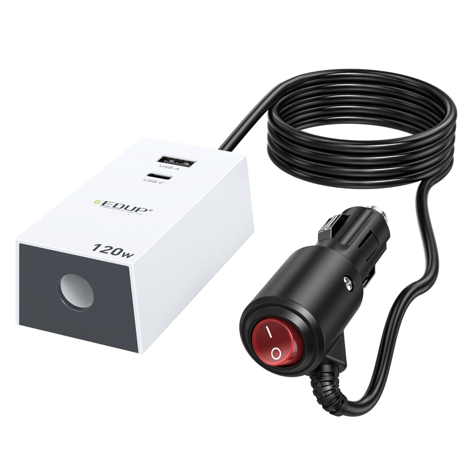 12V Car Adapter for Starlink Mini 36V Step Up Converter Cigarette Lighter Switch