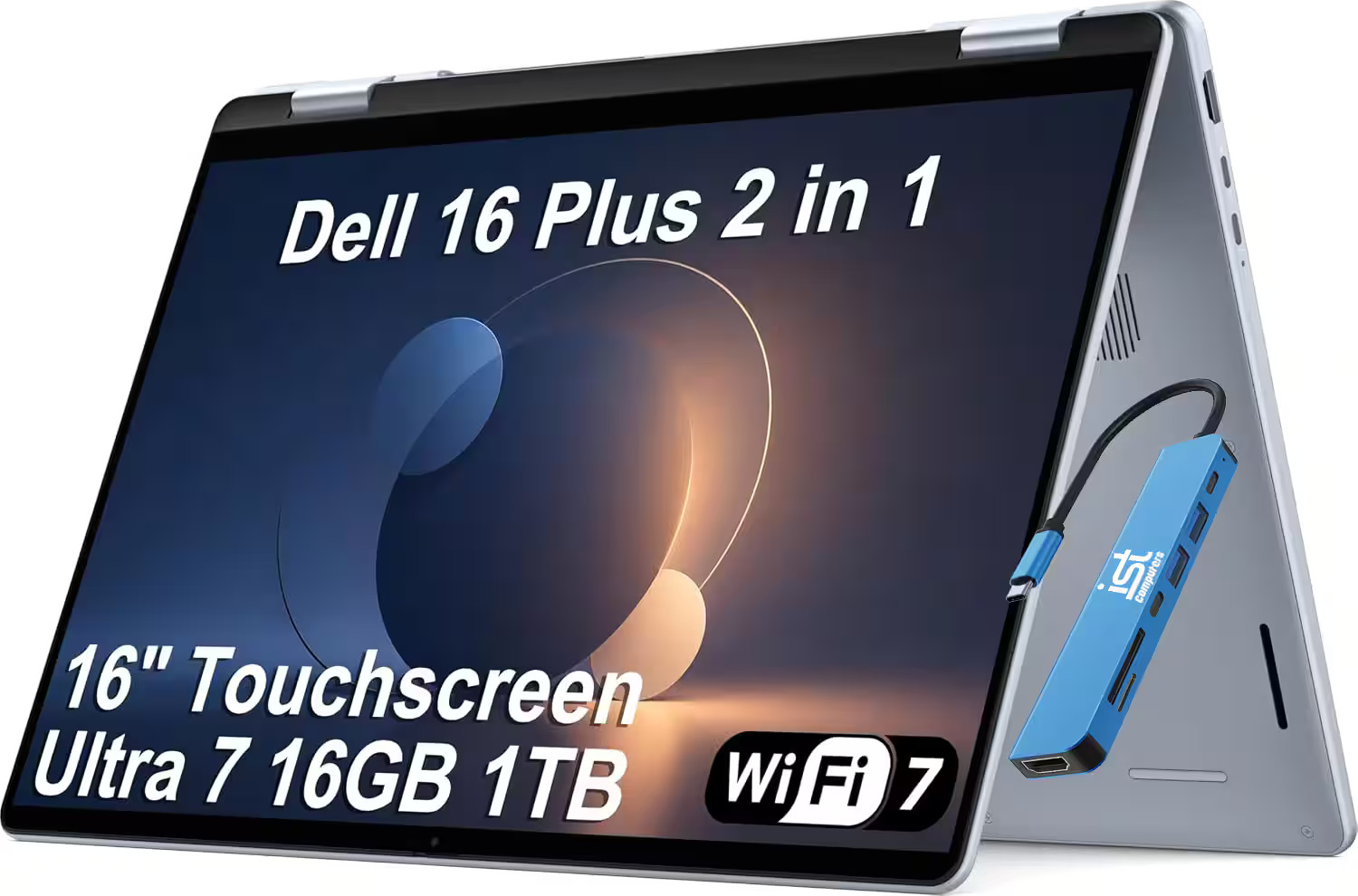 Dell - Upgraded - 16 Plus 16 in FHD+ 2-in-1 Touchscreen AI Core Ultra 7 256V