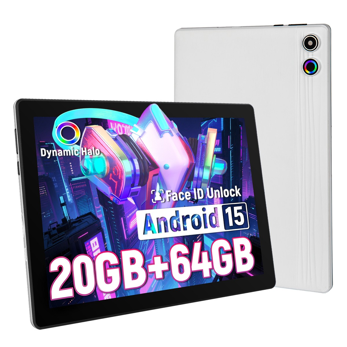 2026 Tablet 10.1 inch Android 15 20(3+17)GB RAM 64GB ROM IPS LCD Dual Camera