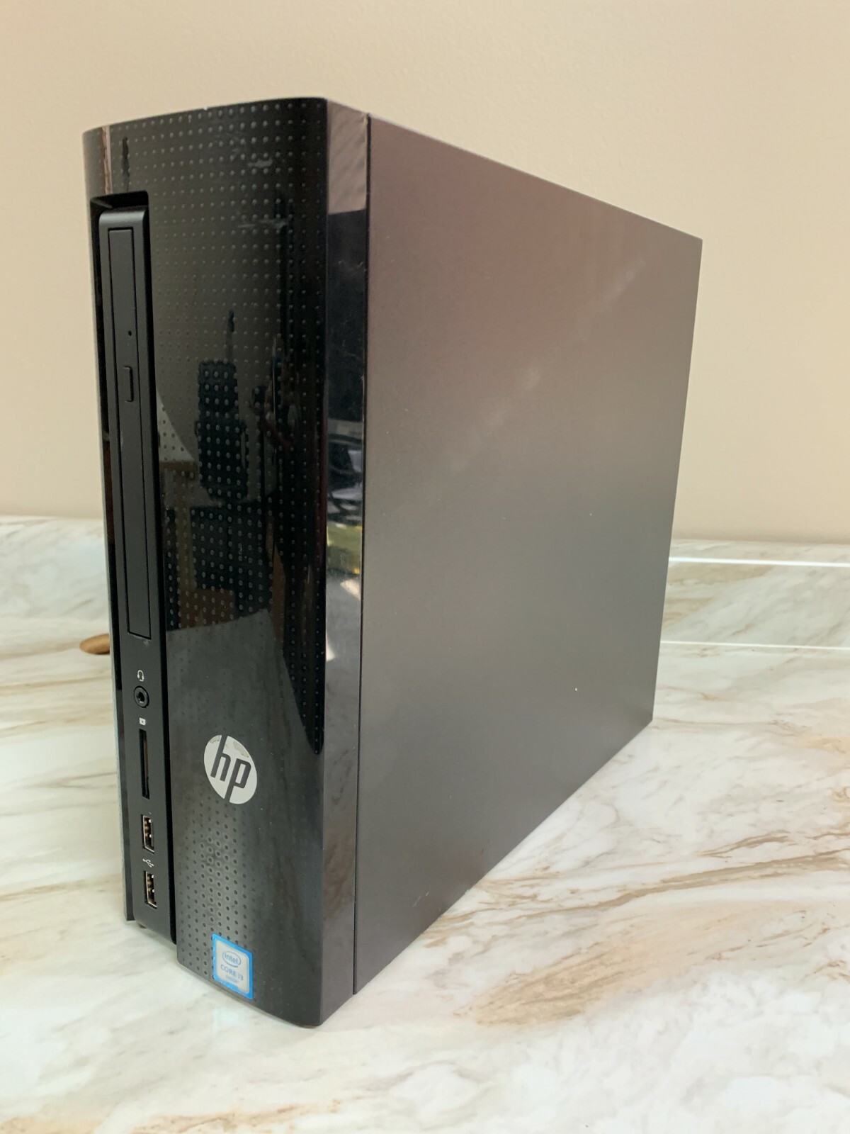 HP SLIMLINE 260-P026 Desktop PC | I3-6100T 3.20GHZ | 2TB | 16GB RAM W10 Wifi BT