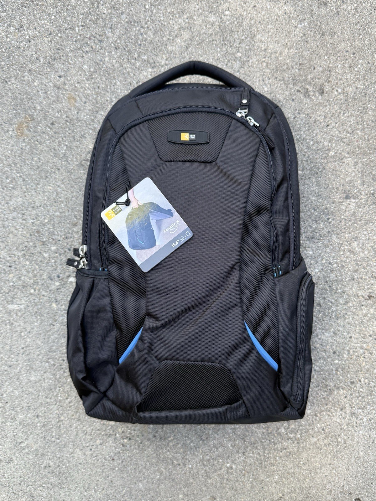 Case Logic 15.6 Checkpoint Friendly Laptop Travel Backpack In Black NEW WITH TAG