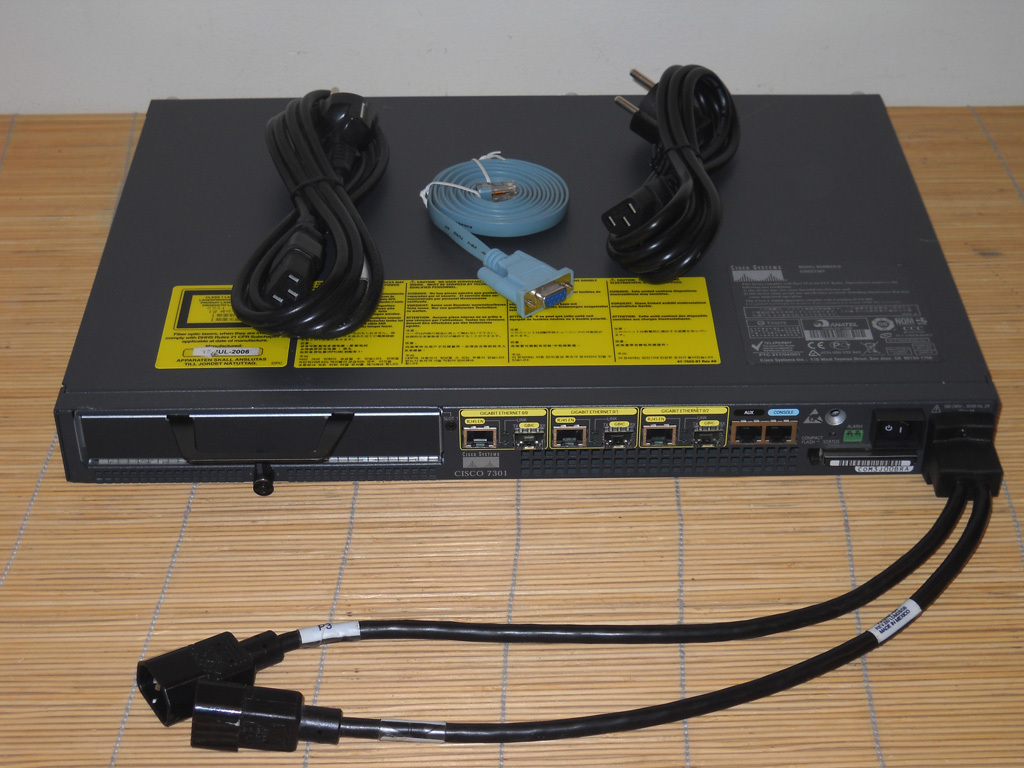 Cisco 7301-2AC High Performance Router, 3x Gbit Interfaces, 1GB RAM, Dual AC Power
