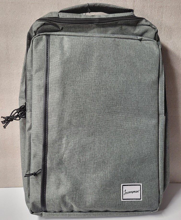 Journeyman Co. Laptop Backpack Travel Bag Many Pockets New with Tags Gray 19x14