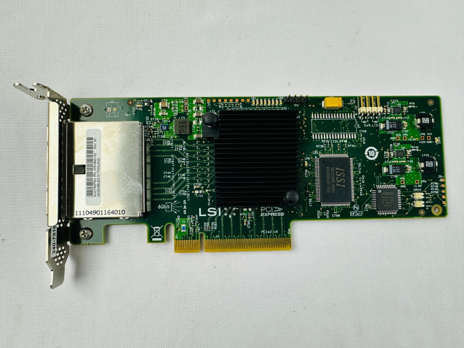 LSI Logic SAS9200-8e 375-3641-02 PCIe SAS / SATA Controller Card