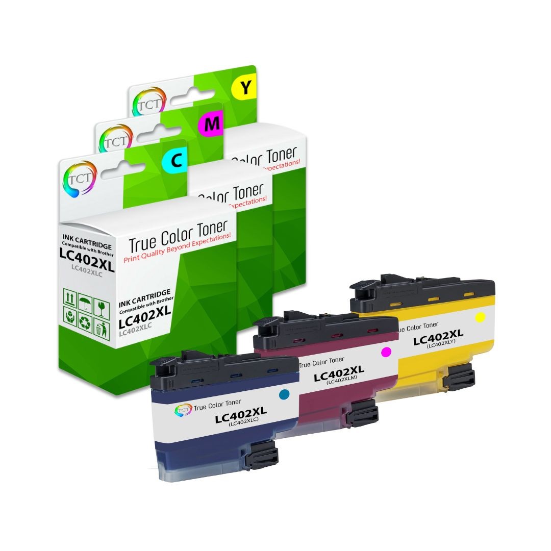 3PK TCT Premium LC402XL CYM HY for Compatible Brother MFC-J5340 Ink Cartridge
