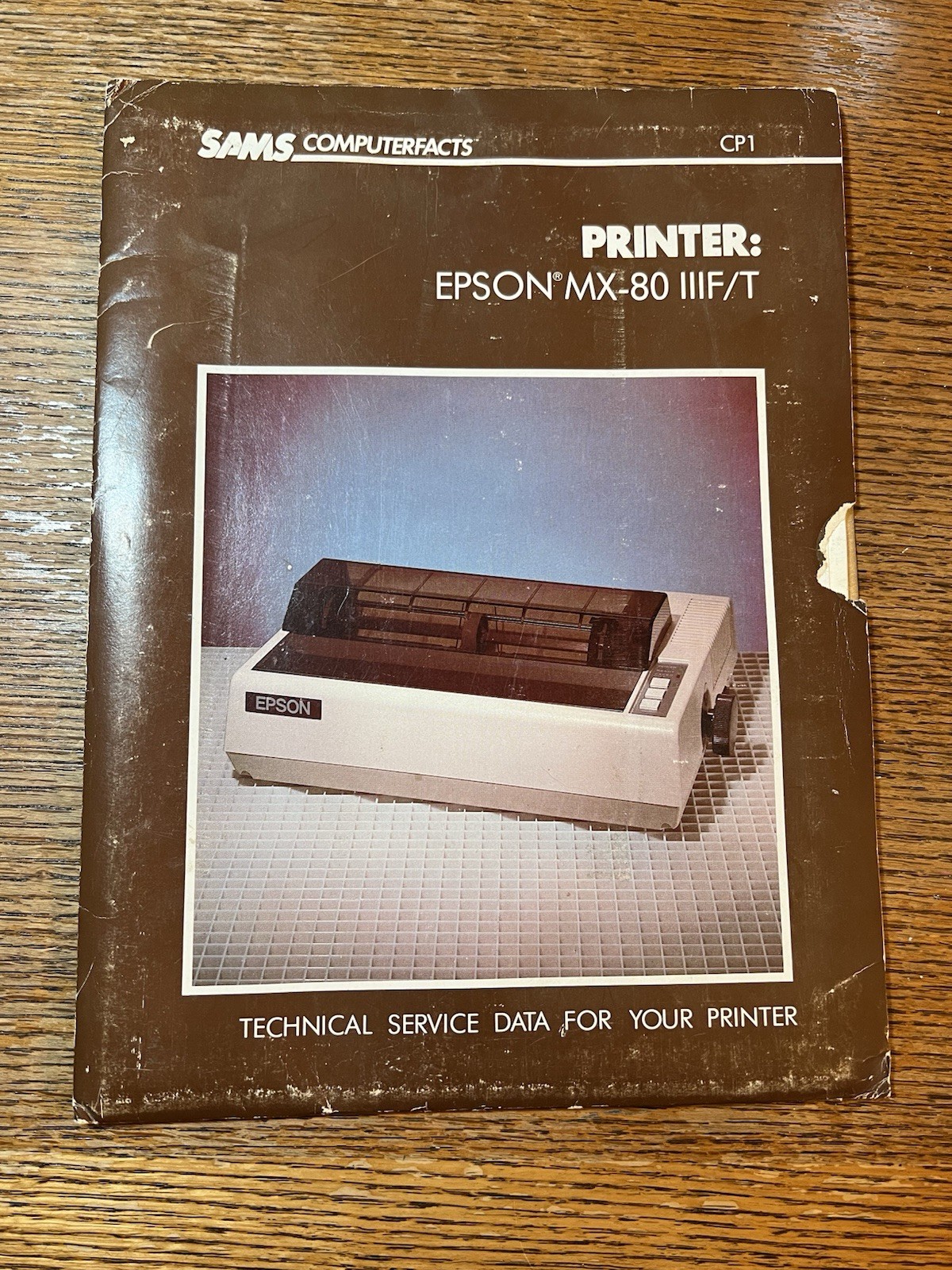 Vintage SAMS Computerfacts CP1 Epson MX-80 MX-80III F/T Printer Service Manual