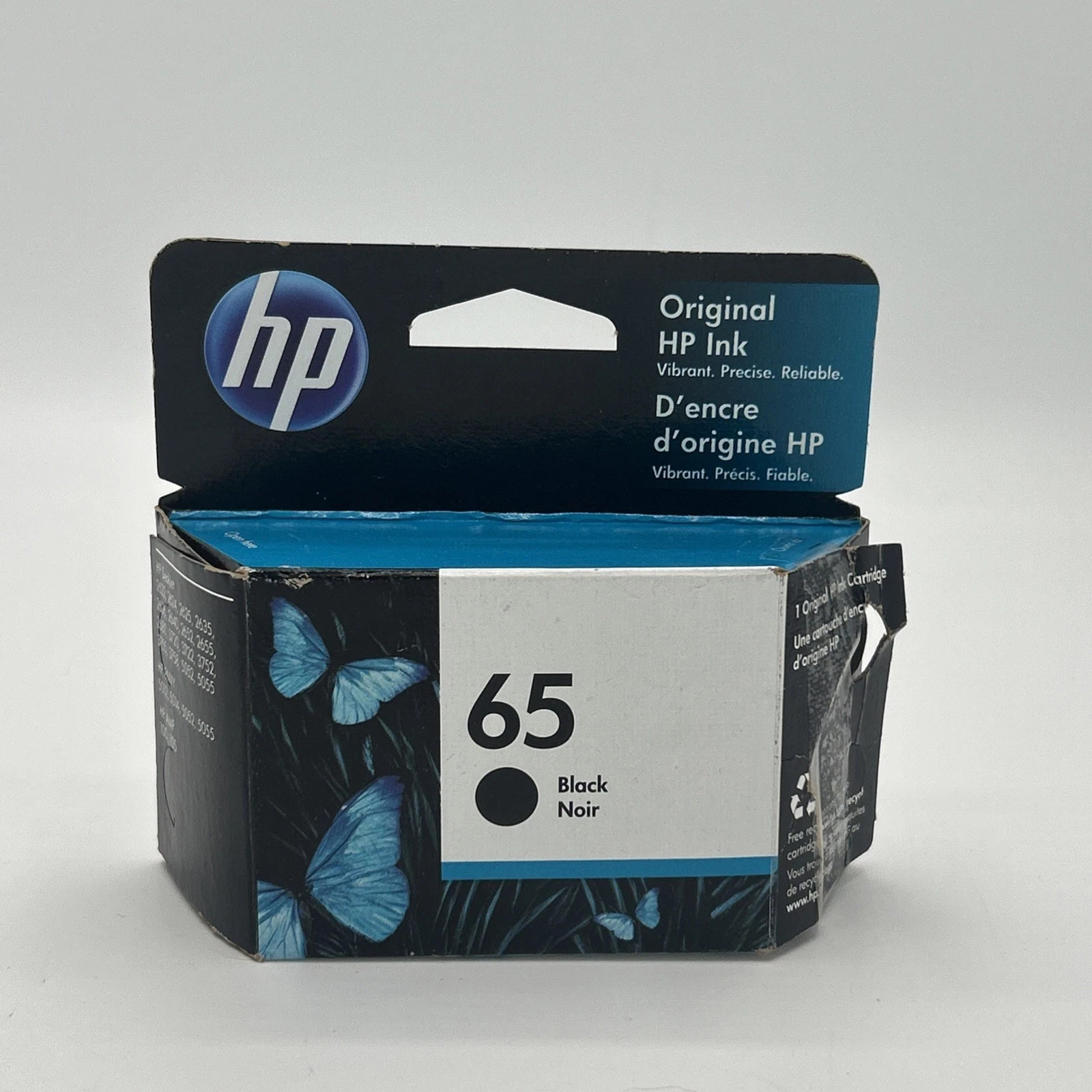 BRAND NEW Genuine HP 65: Black Ink Cartridge EXP. 06/2022