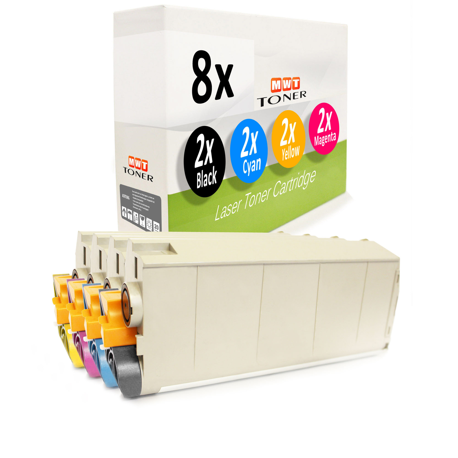 8x MWT Toner for OKI ES-7411-DN