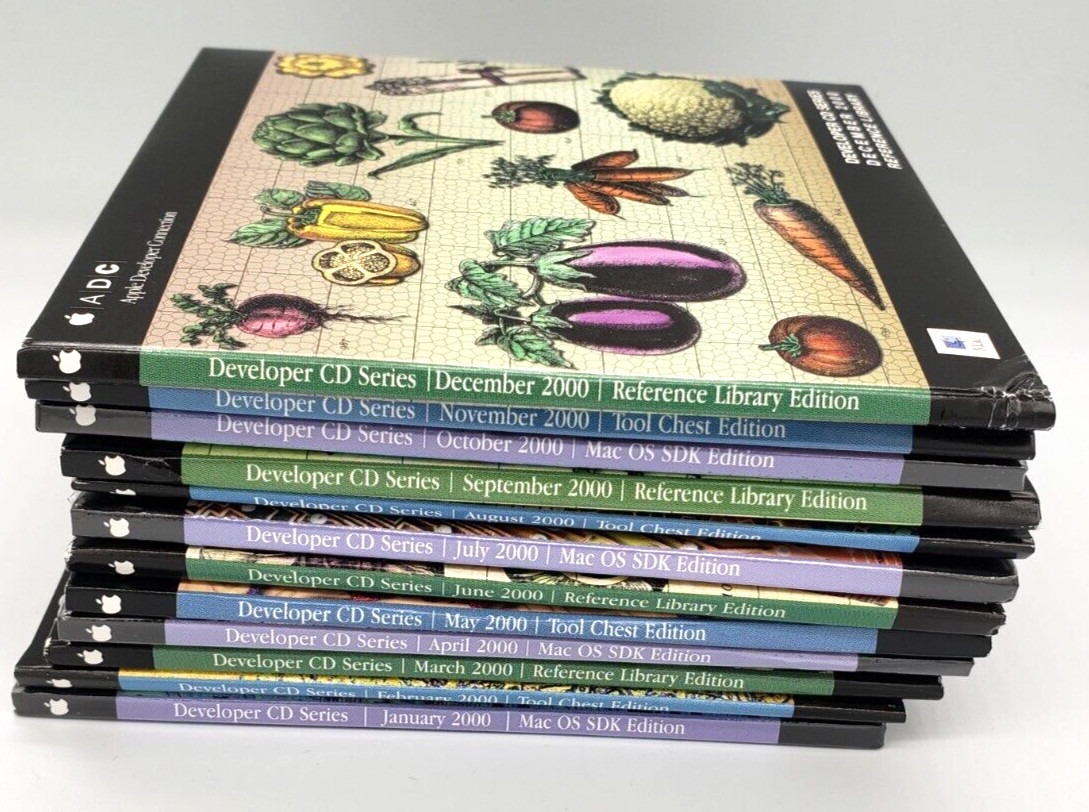 Large Lot Apple Macintosh Developer Connection CD Series 2000 Sealed Software