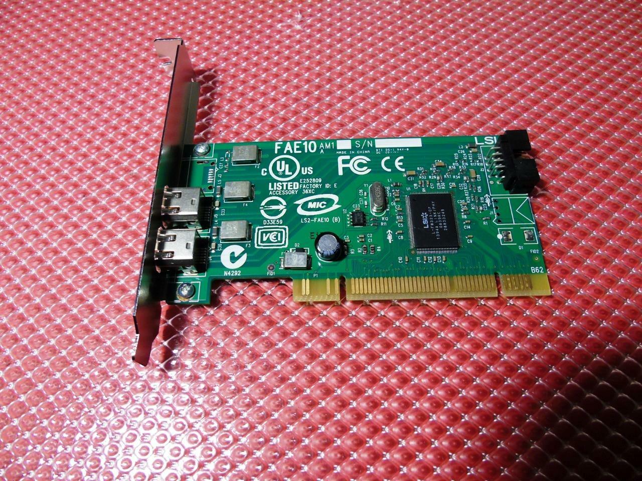 Dell Precision T5500 Workstation FireWire Controller 2-Port Card - DP /N: 0H924H