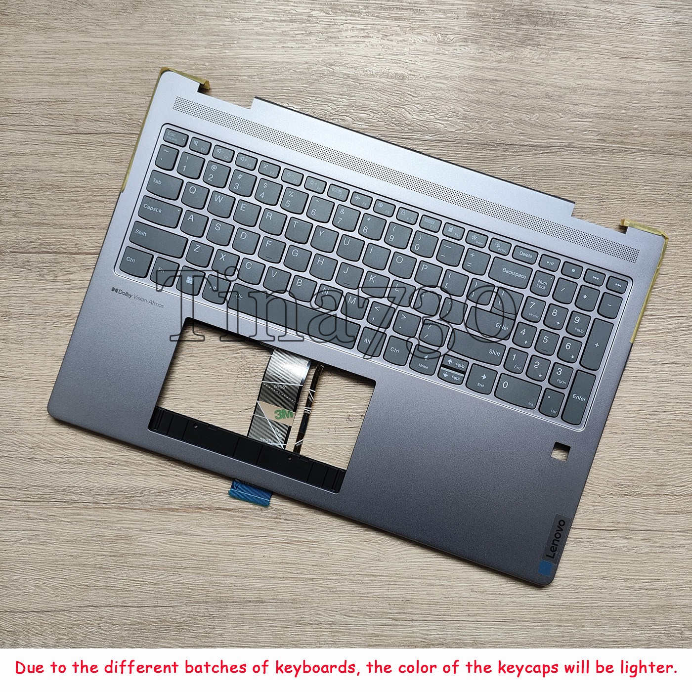 New For Lenovo Yoga 7 2-IN-1 16AHP9 Palmrest With Backlit Keyboard Silver Gray