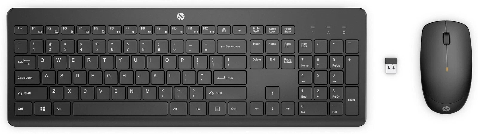 HP 235 Wireless Mouse and Keyboard Combo English QWERTY 1600 DPI New
