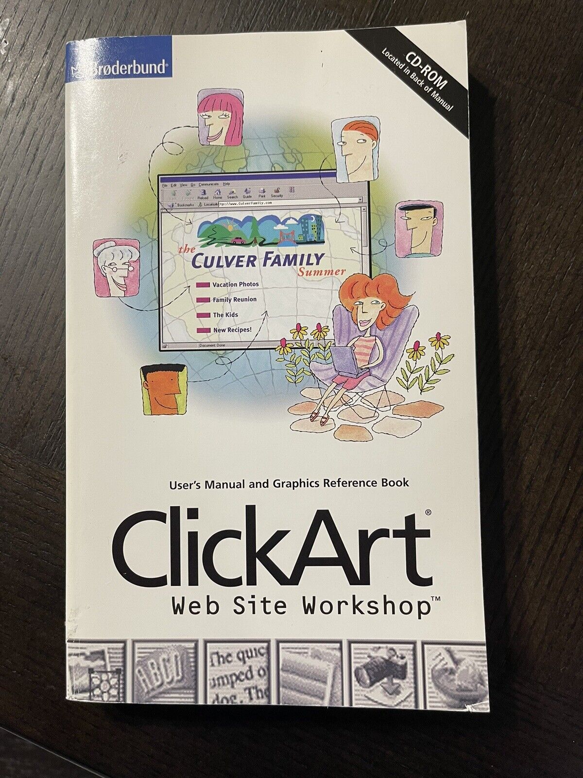ClickArt Web Site Workshop 1998 Manual and Graphics Reference Book With CD