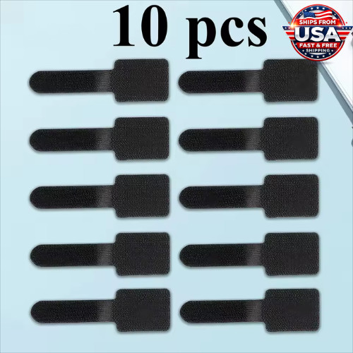 10pcs Self Adhesive Cable Clips Cord Organizer Wire Holder Desk Cable Management