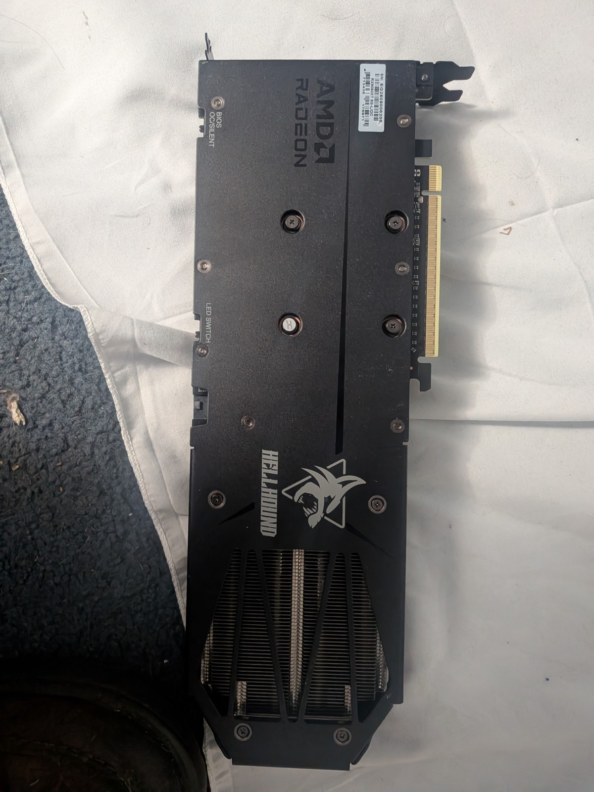 PowerColor Red Dragon AMD Radeon GPU PCIe 8-Pin LED Switch Fan Heatsink