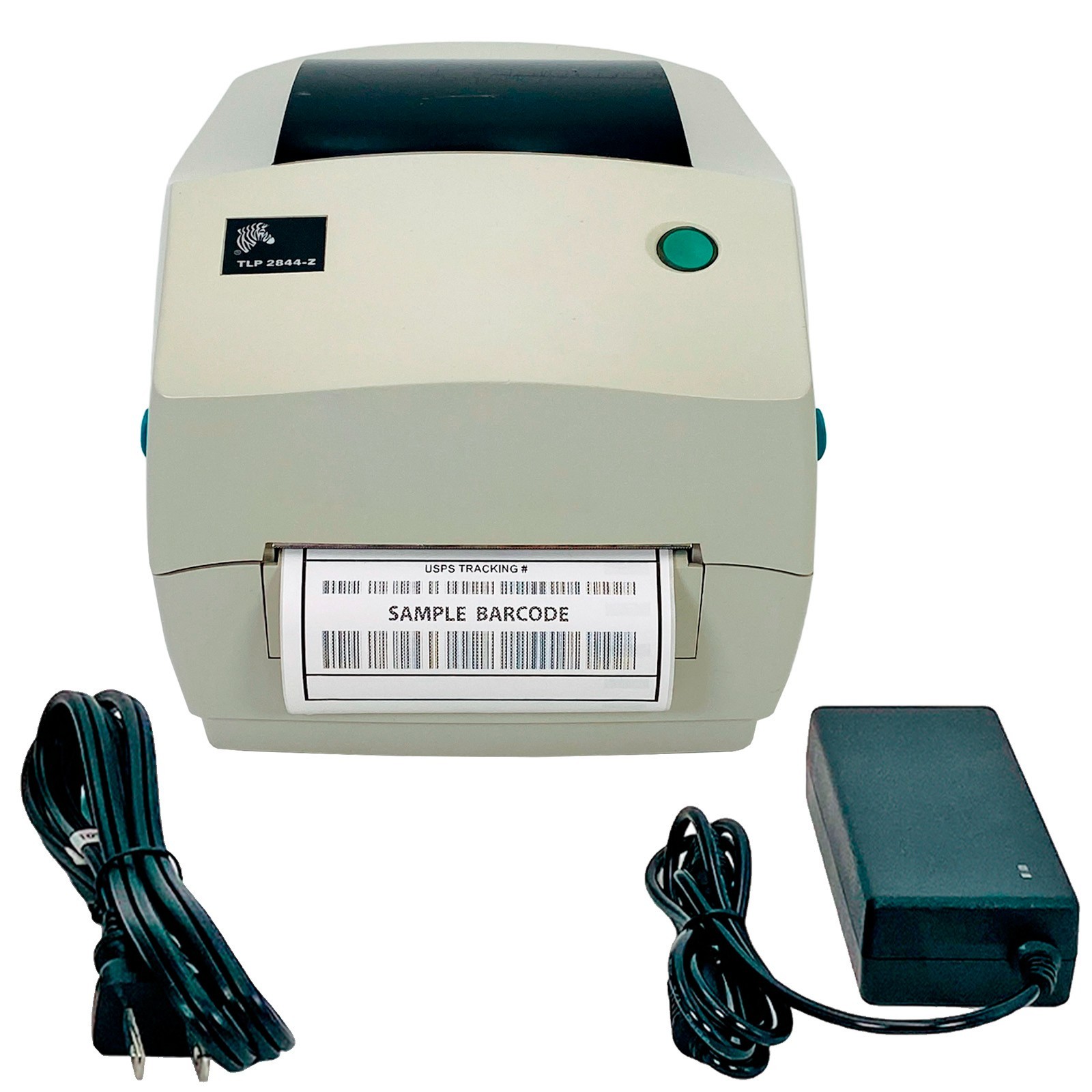 TESTED Zebra TLP 2844-Z Thermal Transfer Barcode Label Printer USB Serial LAN