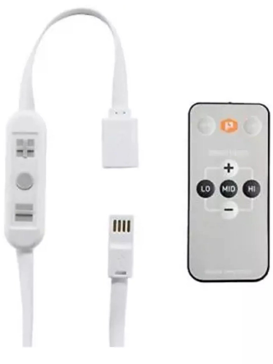 Luminoodle USB Switch and Dimmer Female to Male On Off Switch With Remote, NEW