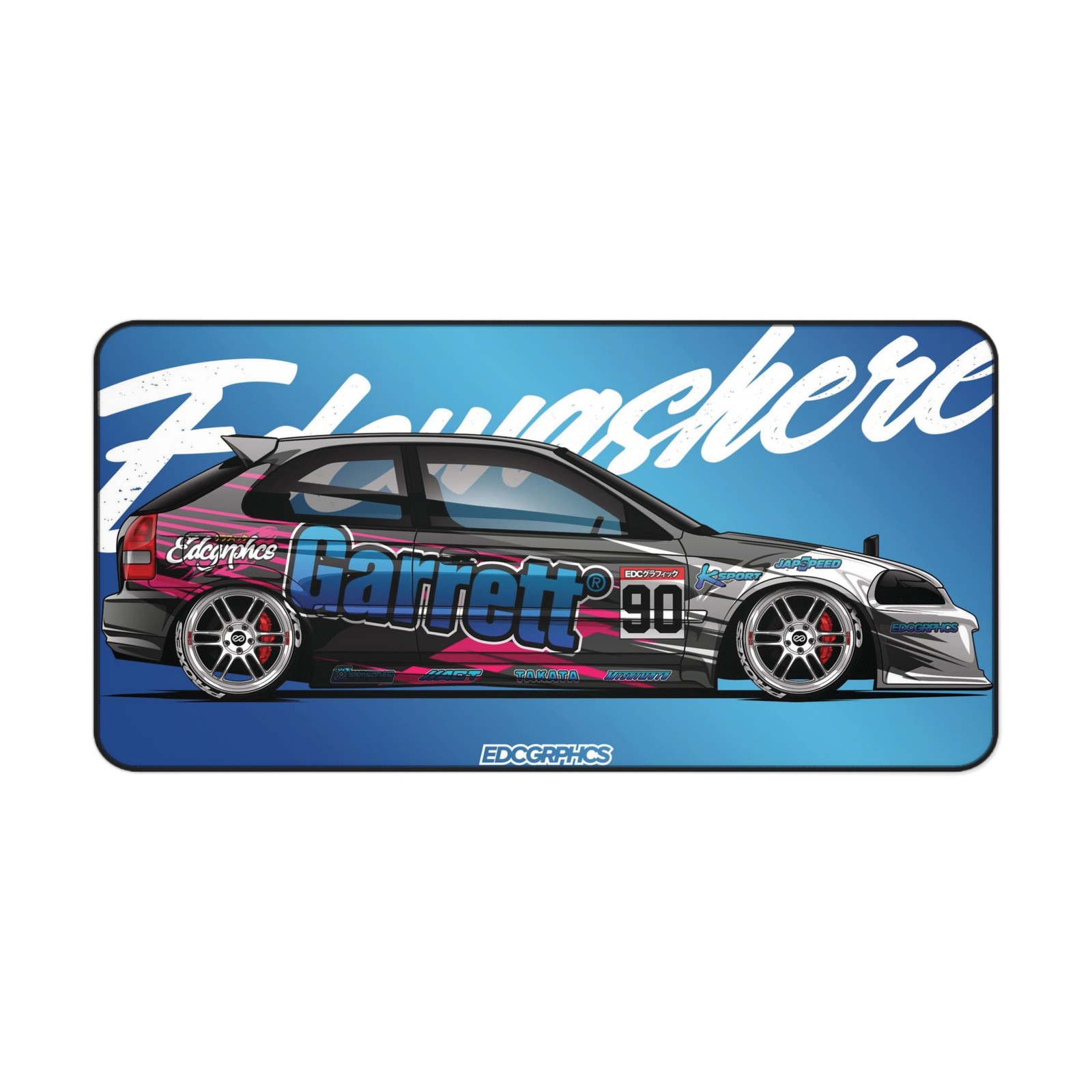 Japanese Cars Desk Mat Large Gaming Mouse Pad Non-Slip Computer Accessory