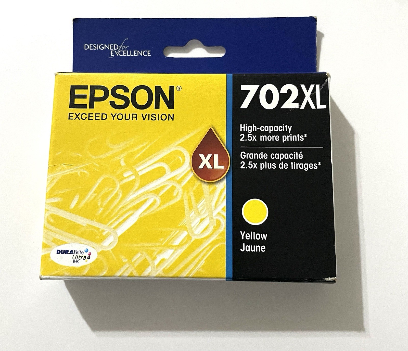 Epson Genuine Ink Cartridge 702XL YELLOW Exp 05/2026