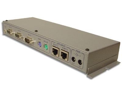 Hall Technologies U97-H2-b KVM Extender Dual-Head PS2 Audio RS-232 500ft