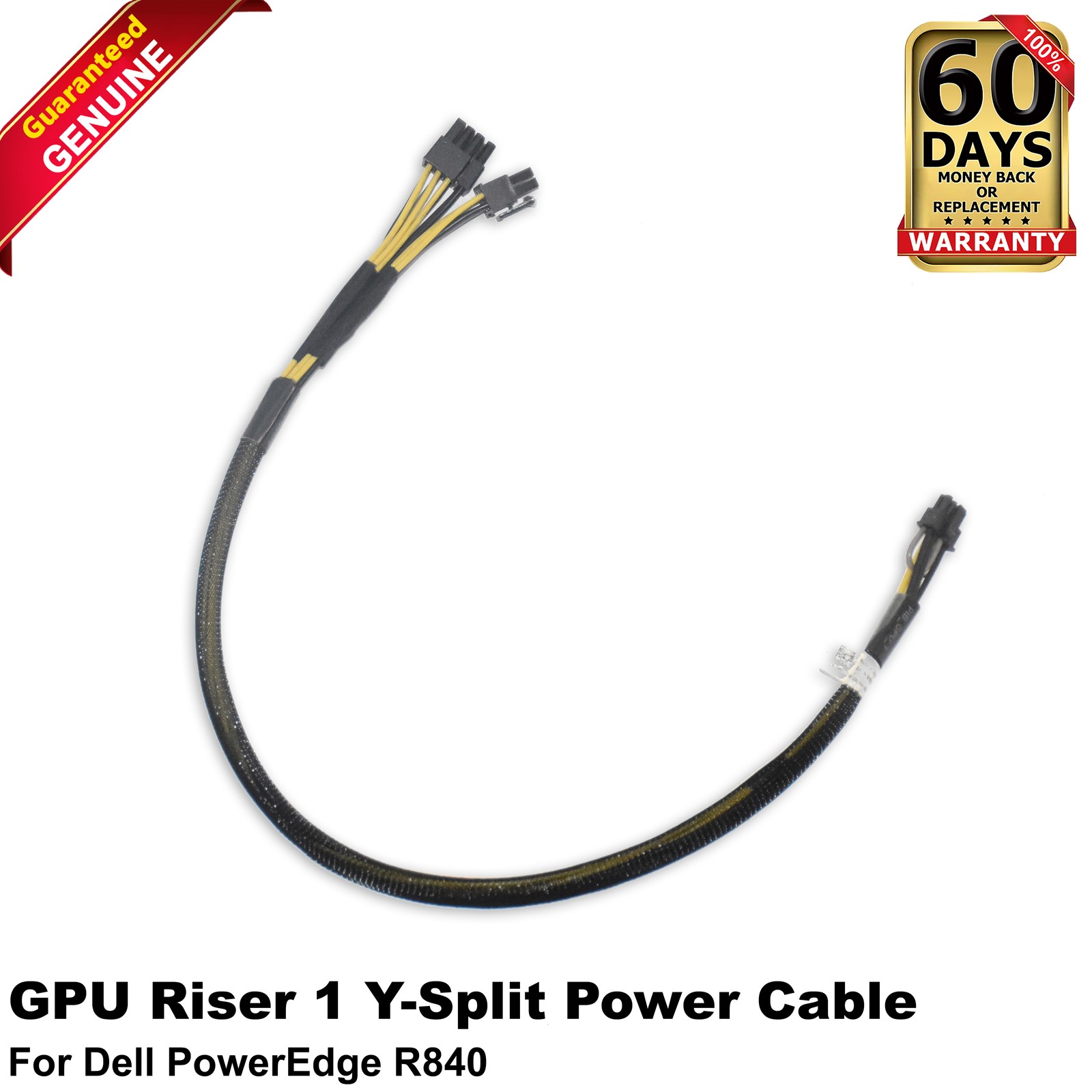 Dell EMC PowerEdge R840 8-Pin to 6-Pin 6+2 Pin GPU Power Supply Cable M8TDT