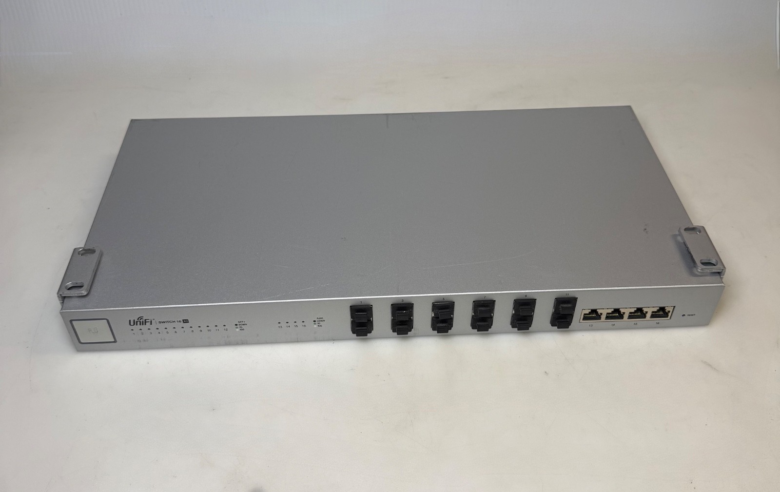Ubiquiti UniFi US-16-XG 10Gb Switch Tested Working 12 SFP+ 4 RJ45 Enterprise
