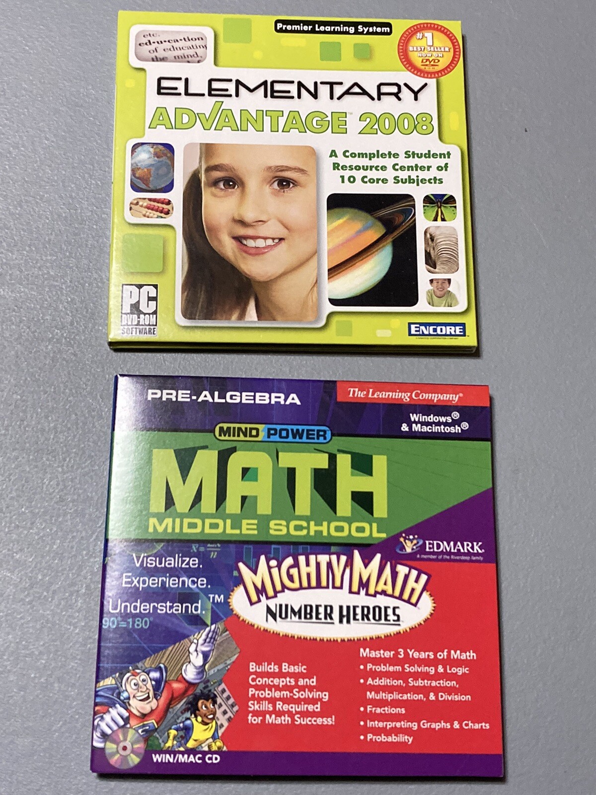 Multimedia Pre Algebra Middle School Math CD-ROM & 2008 Elementary