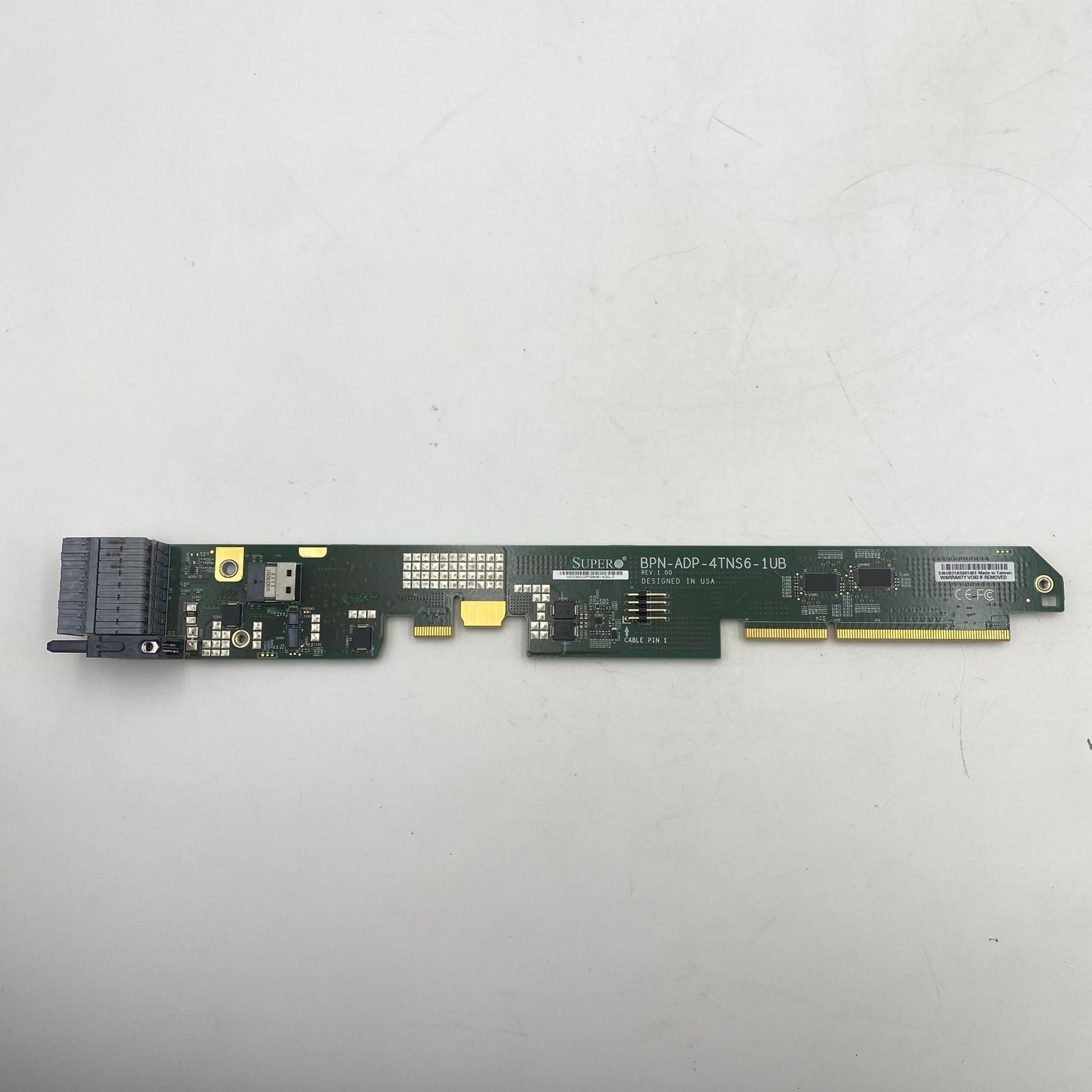 Supermicro 6 HS 2.5" SAS3 Drive Bays or 4 NVMe + 2 SAS3 HS BPN-ADP-4TNS6-1UB