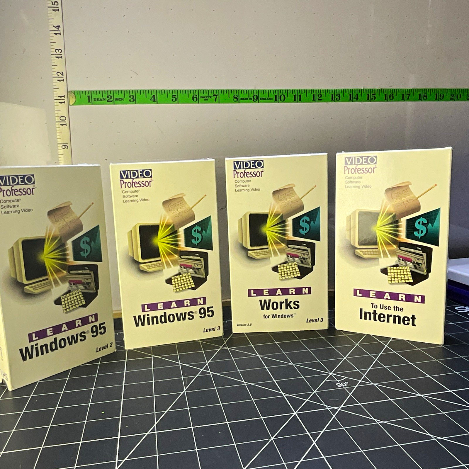 Video Professor VHS Lot - Learn Windows 95, Works, Use the Internet