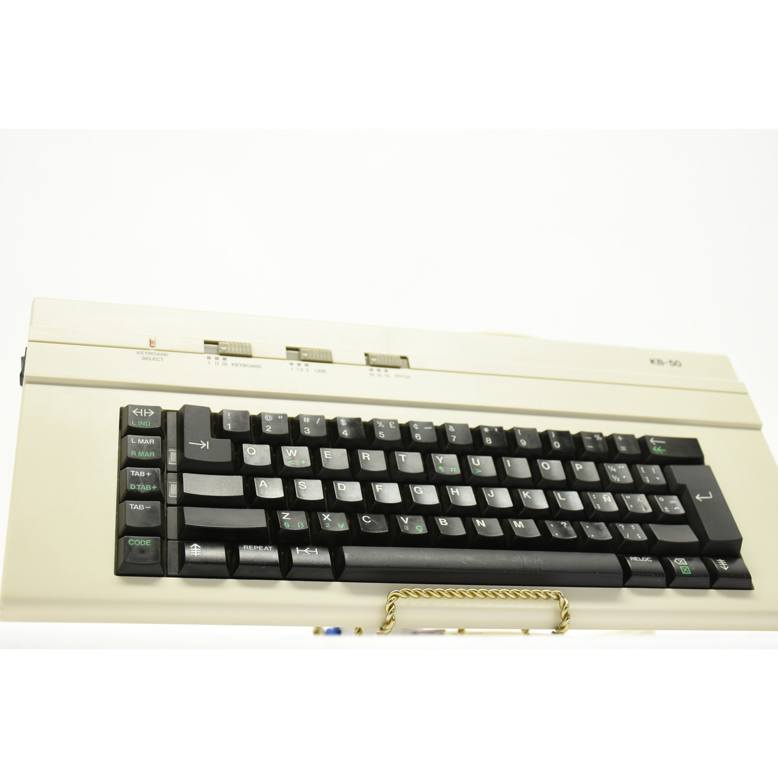 Vintage Brother KB-50 Keyboard Made in Japan Dbl Shot Keycaps Untested