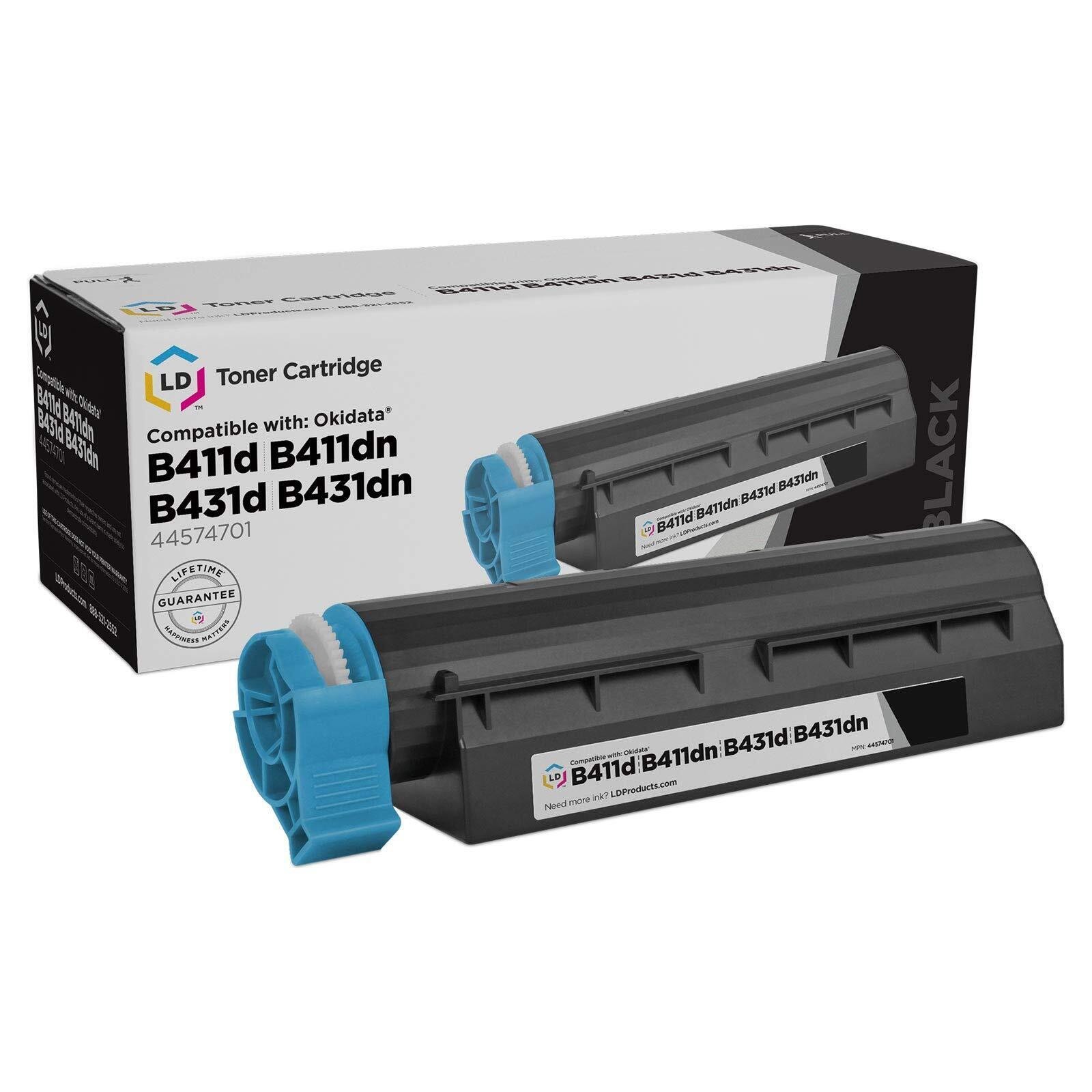 LD 44574701 Black Toner Cartridge for Okidata MB461 MFP MB471 MB471W B411 B411dn