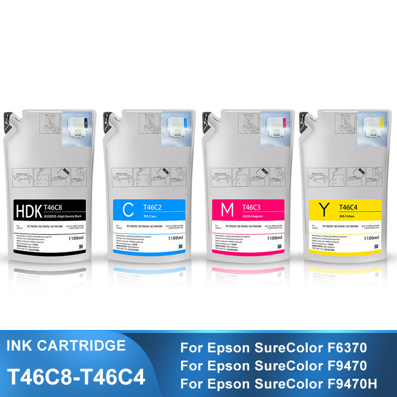 T46C8-T46C4 Dye Sublimation Ink Bag for Ep SC-F6370 F9470 F9470H 1100ML/bag