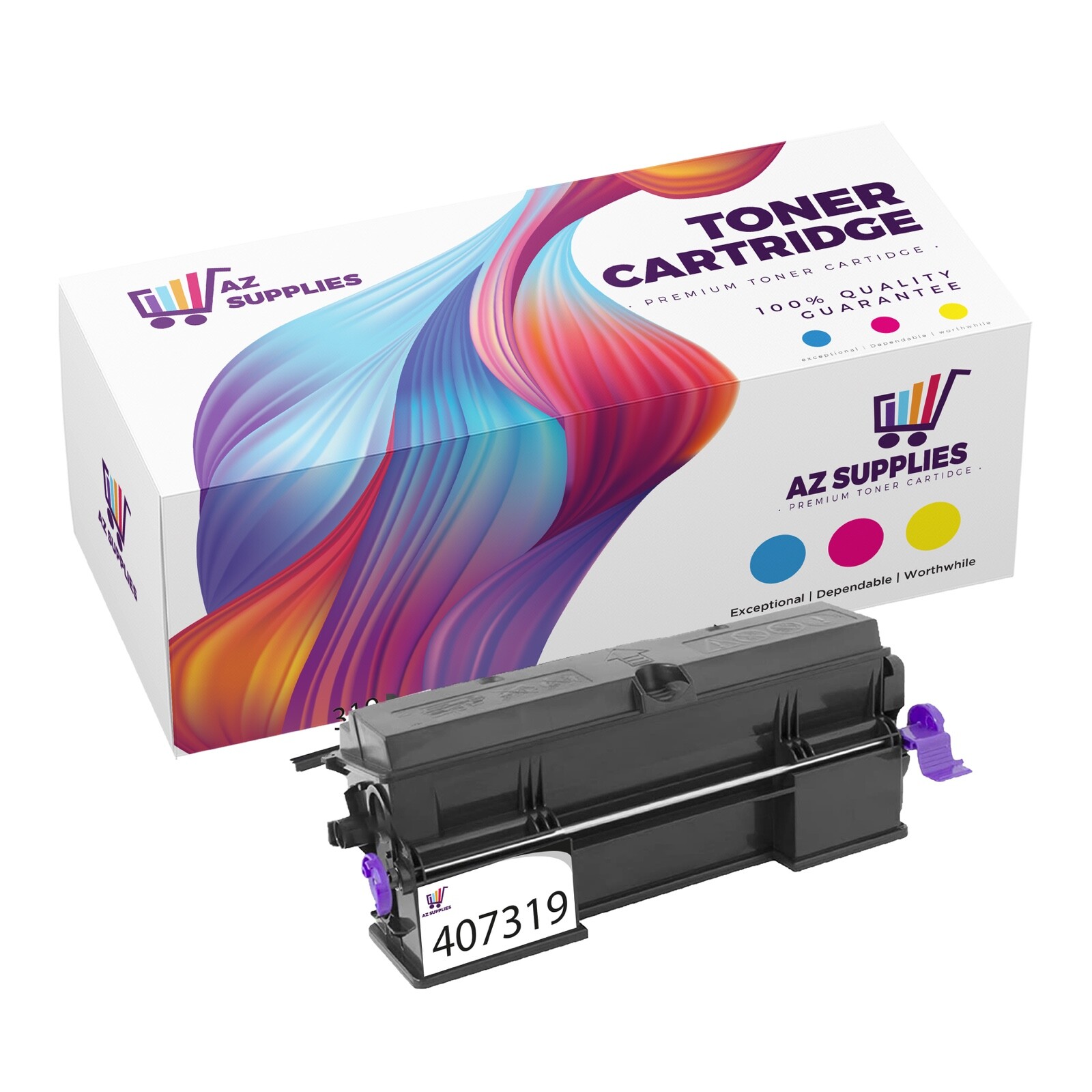 1PK 407319 Black Toner Cartridge Compatible Ricoh SP 3600DN-SF 3610SF 4510DN-SF
