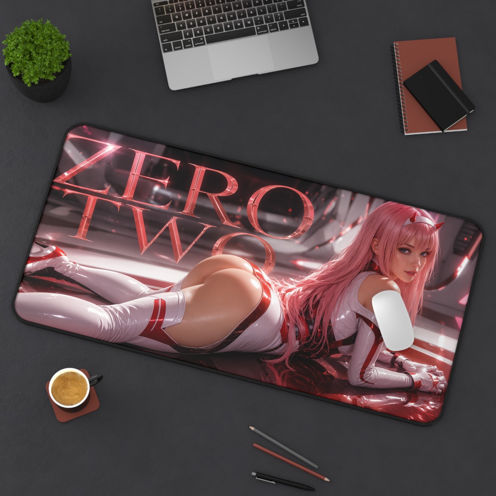 Darling in the Franxx Zero Two Mouse Pad, Extended XXL Desk Mat